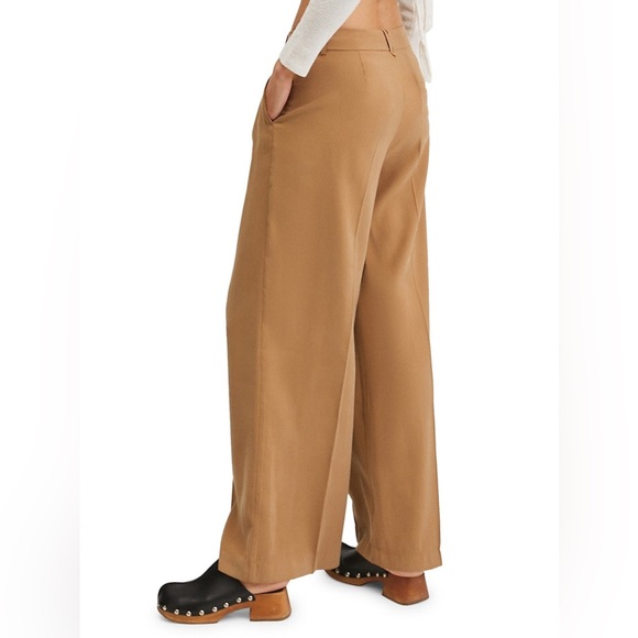 Mango Wide Leg Pleated Trousers - Picture 3 of 11